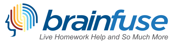 Brainfuse logo states Live Homework Help and So Much More